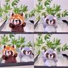 Small Endearing Raccoon Plush Toy Keychain Super Soft And Lovable Animal Decor