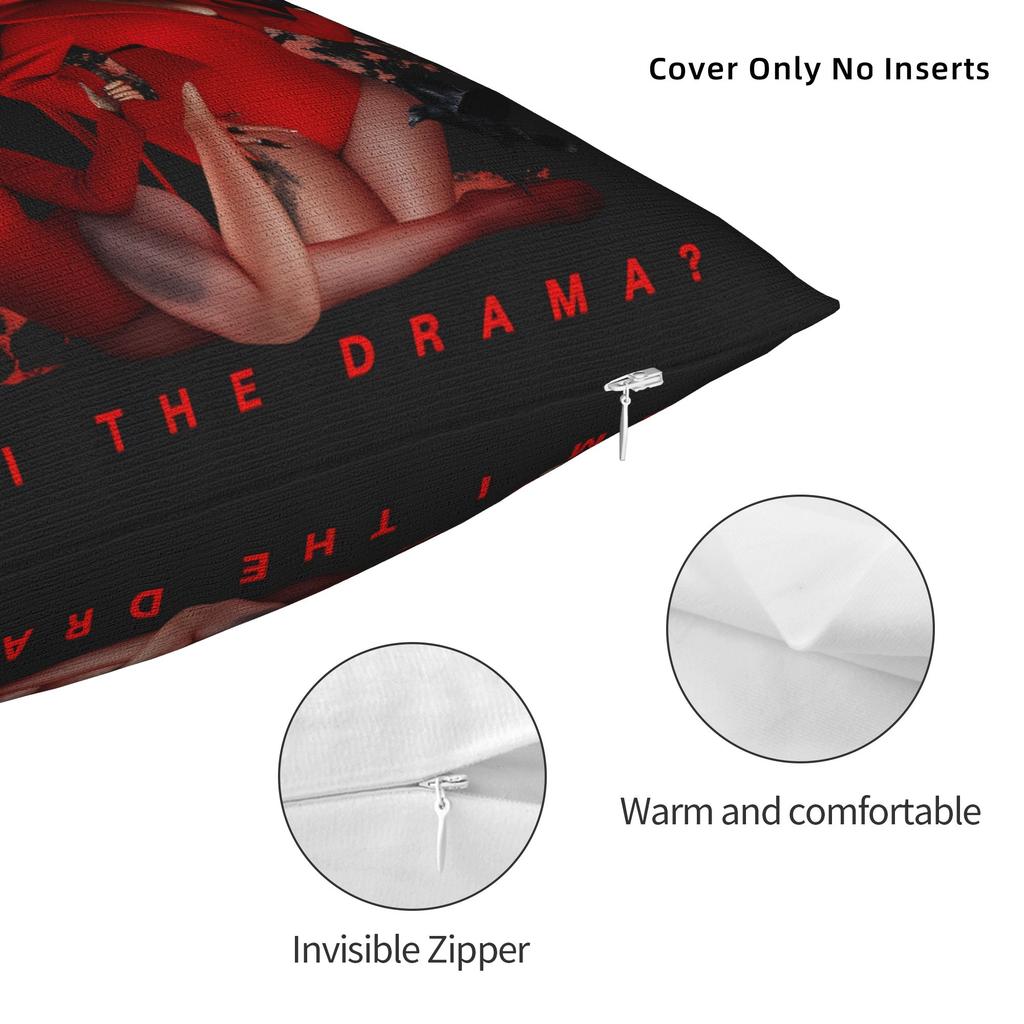 Pillow Case Cardi B Am I The Drama Custom Pillow Cover For Chair Sofa Home Decor Vintage Pillowcases