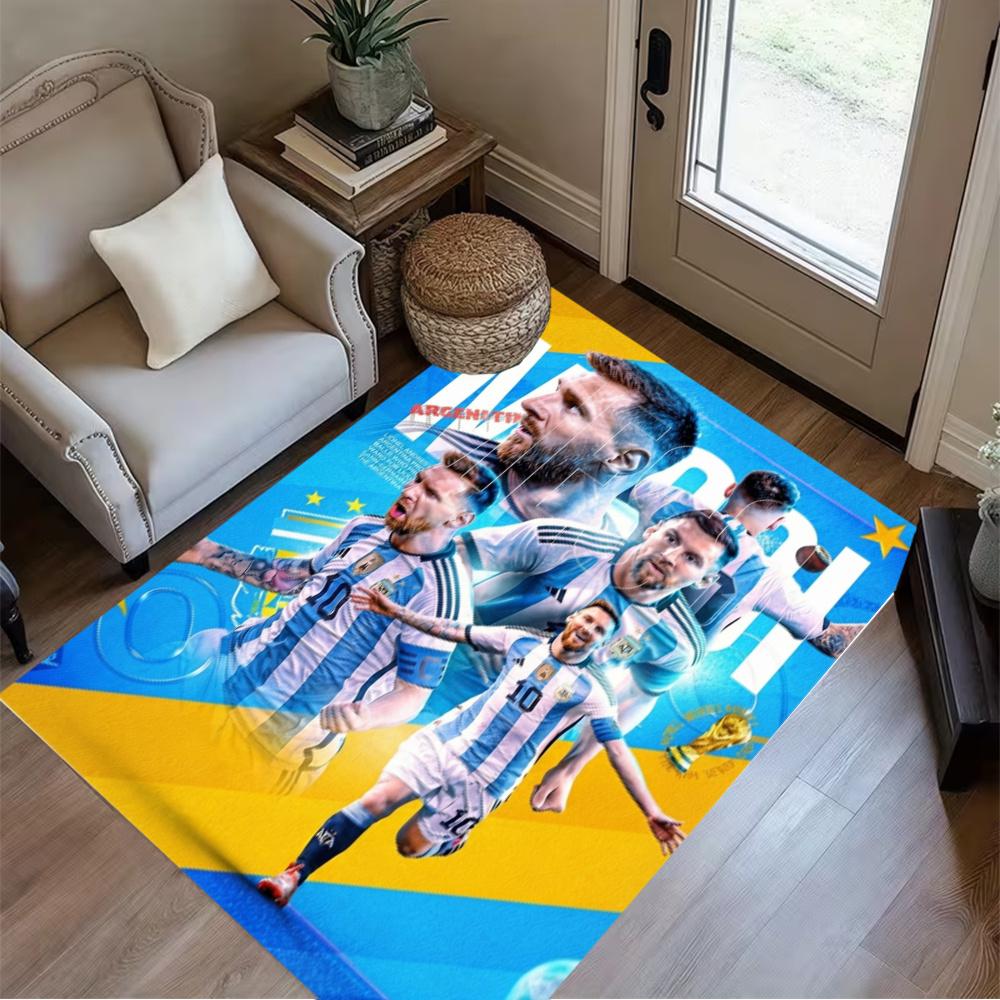 Argentina Football Team Area Rug Suitable For Living Rooms Entryway Game Room Balcony Antislip Rug Office Home Decor Gift For Festivals