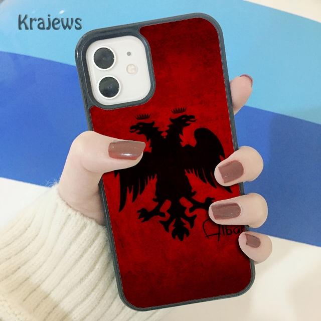 Мягкий чехол для телефона с баннером орла албанского флага для iPhone 14 5 SE 6s 7 8 plus X XR XS 11 12 13 pro max Samsung S21 S22 ultra