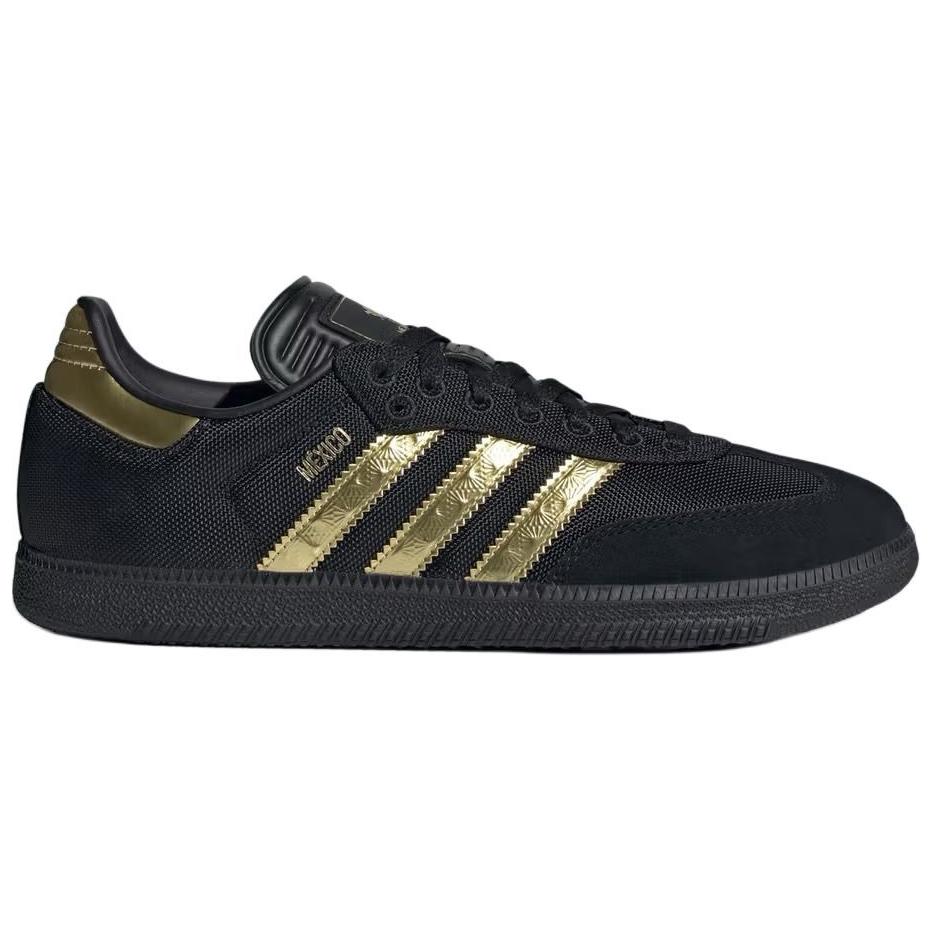 adidas Кроссовки Samba OG 2025 Mexico Kit Unisex Black Core-Black Gold-Metallic JH5656