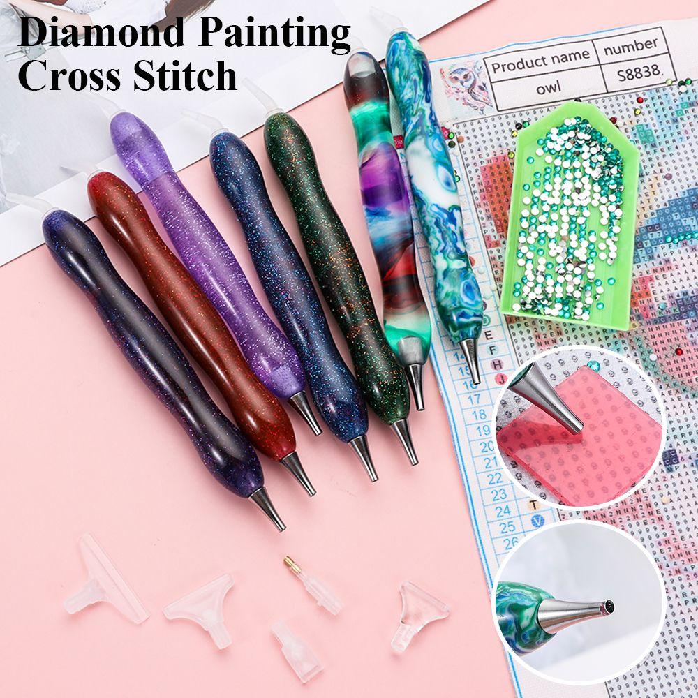 Cross Stitch Alloy Replacement Pen Heads Point Drill Pen Resin Diamond Painting Pen Resin Pen