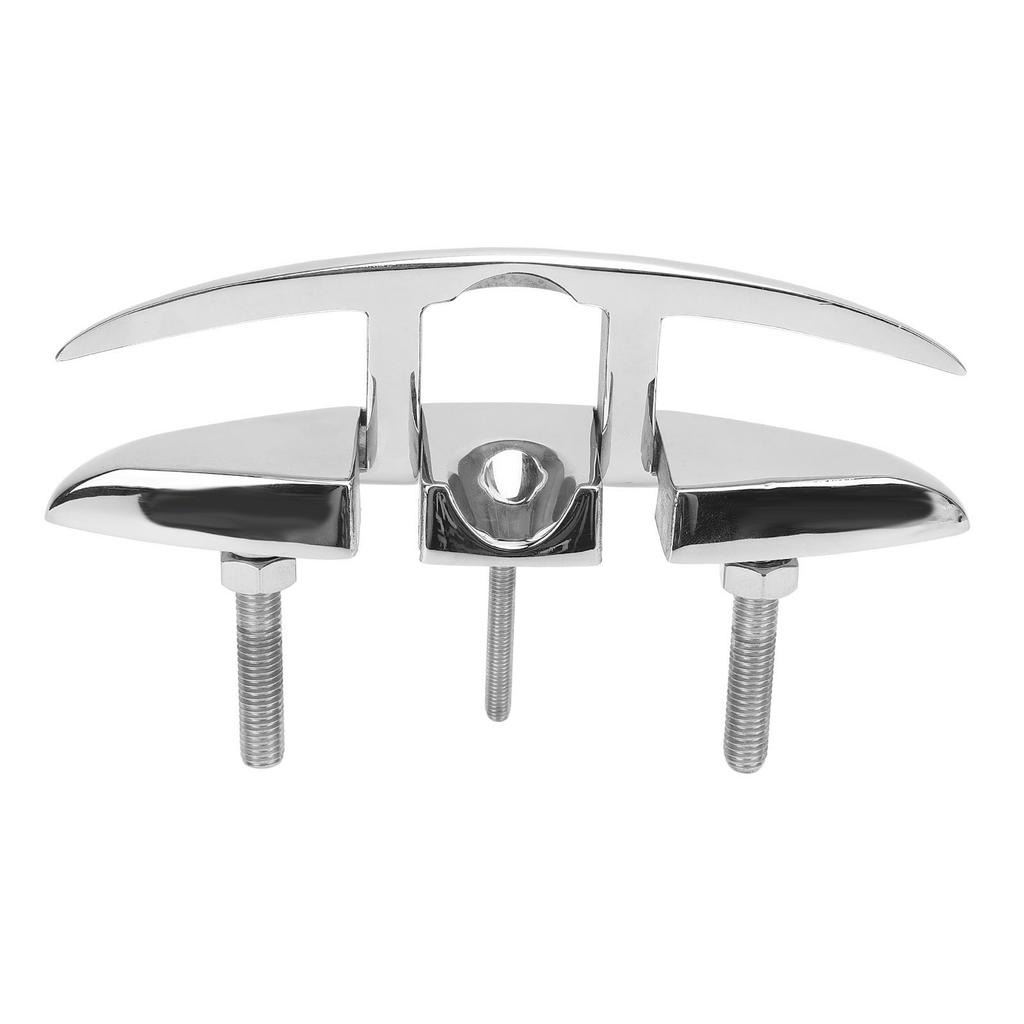 6in Pull Up Boat Folding Cleat 316 Stainless Steel Marine Cleat Flip Up Dock Cleat for RV Yacht Cargo Ship Speedboat
