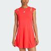 Adidas Hollow Slim Fit Round Neck Short Dress With Leggings Women Dresses Red IN6166