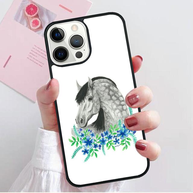 Чехол для телефона с узором Лошадь Пони Для iPhone 17 Air 15 16 Pro Max 14 13 12 11 Pro Max Plus Корпус