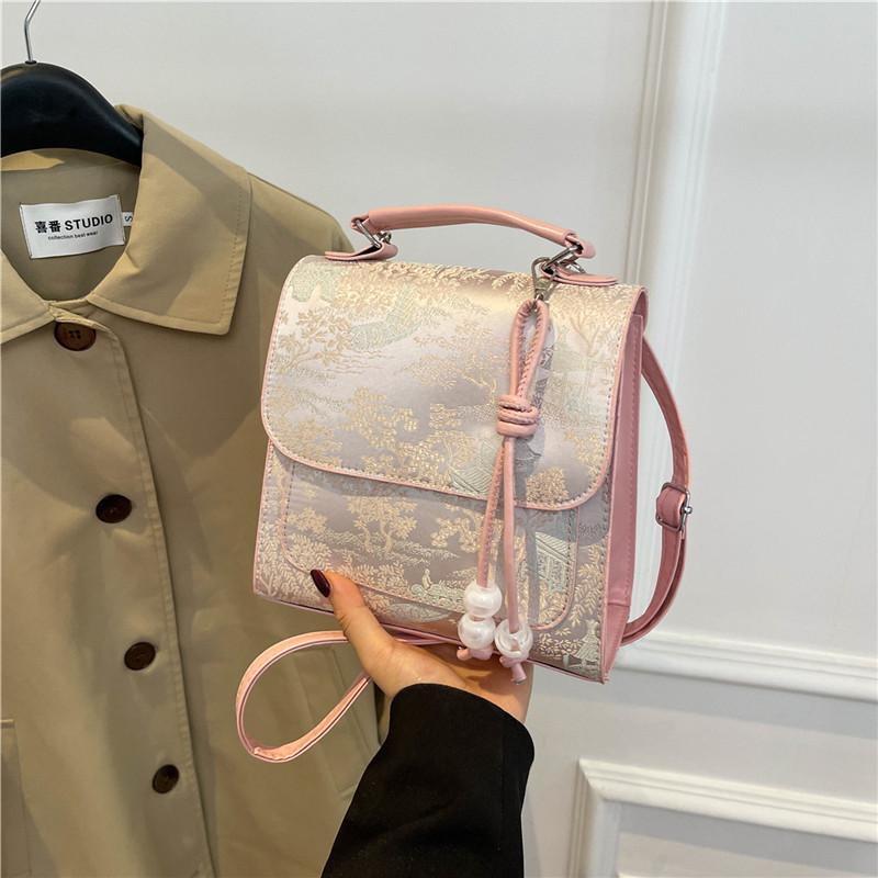 Новый летний простой школьный рюкзак в китайском стиле для студентов, модный рюкзак для женщин, ручной дорожный рюкзак