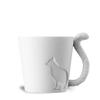 Cat Ceramic Mug with Animal's Tail Handle
