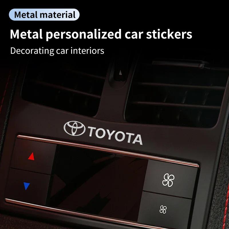 2026 Новые 3D Наклейки с Логотипом Автомобиля Металлические Буквы Наклейки на Автомобиль Аксессуары для Интерьера Для Toyota Corolla Yaris Aygo GT86 Prius