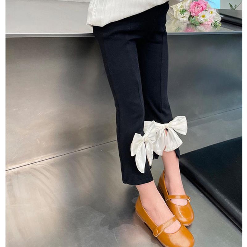 Детские расклешенные брюки для девочек, Новое поступление, детские повседневные хлопковые леггинсы для детей от 2 до 8 лет, детские осенние школьные брюки для маленьких девочек