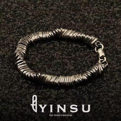 Мужской Модный Винтажный Плетеный Унисекс Хип-Хоп Браслет - Темный Авангардный Потертый Стиль