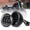 5.75 Inch Headlight, MOVOTOR Motorcycle Headlight, LED, General Purpose LED Headlight, Hi/Lo Switching, Daylight