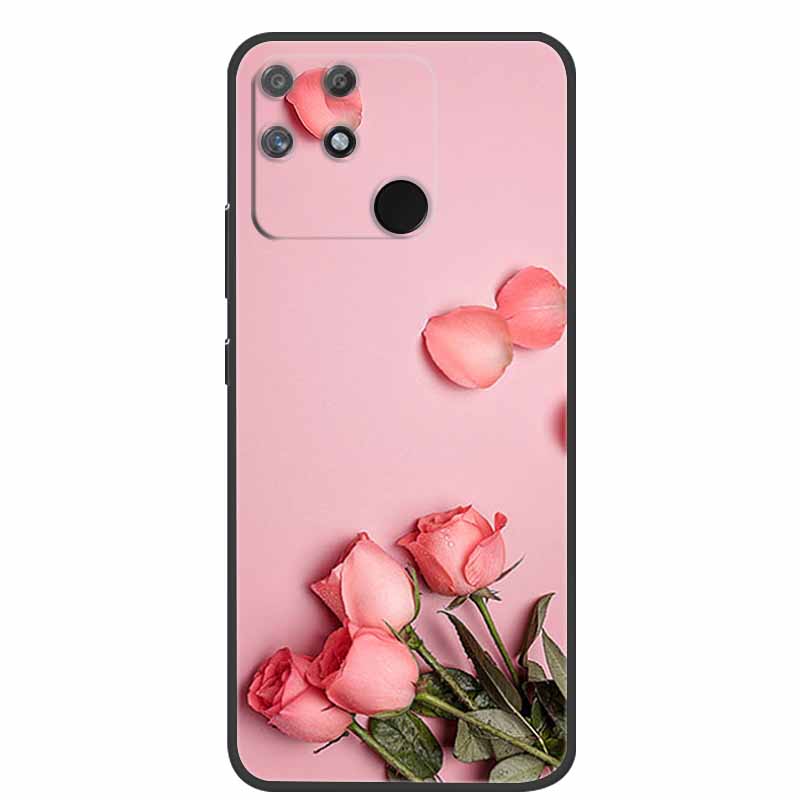 For Redmi 10C Case Redmi10C Black Soft Silicone Phone Case For Xiaomi Redmi 10C Back Cover Case Redmi 10 C Power Funda POCO C40