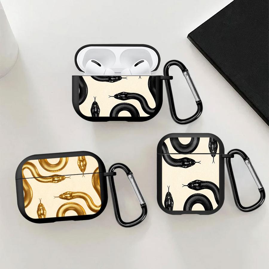Металлический чехол-змея для наушников Cover Case для Airpods 4 2 Pro3 3 1 Pro Pro2
