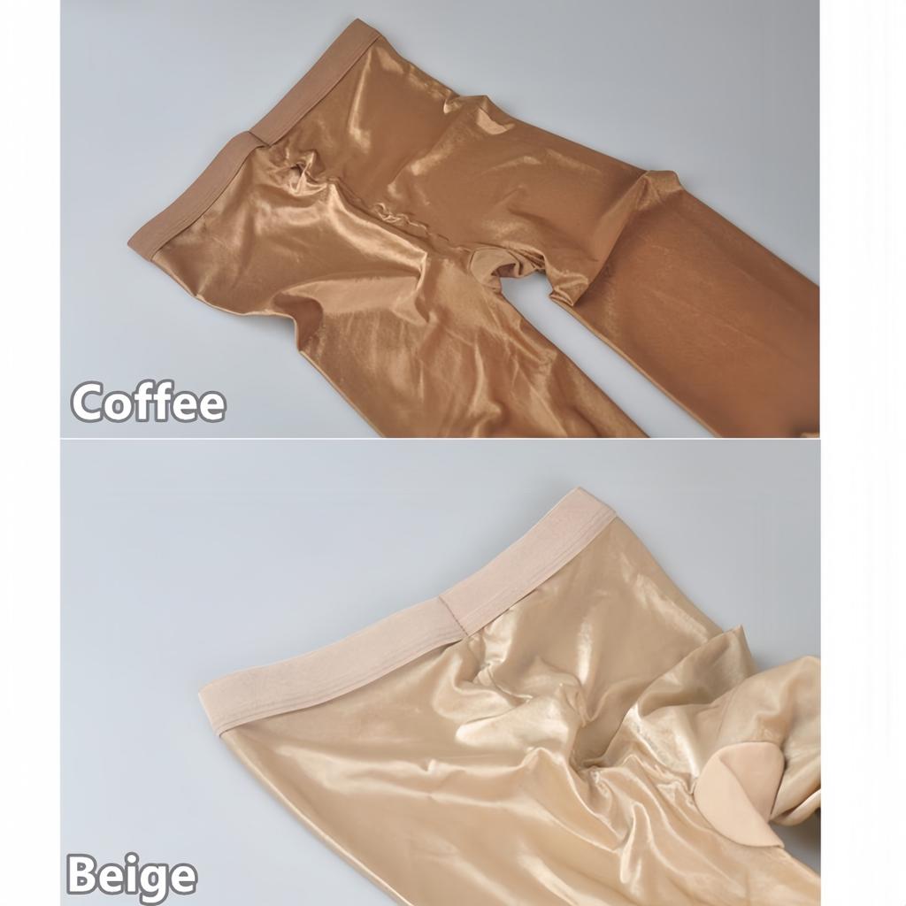 2025 новые 70D масляные глянцевые утягивающие леггинсы колготки большого размера 5XL с высокой талией, корректирующие живот, блестящие колготки для йоги для женщин