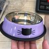 Thick Non-slip Cat Dog Food Bowl Foods Utensils Single Stainless Steel Pet Bowls For Cats And Puppies Cat Accessories