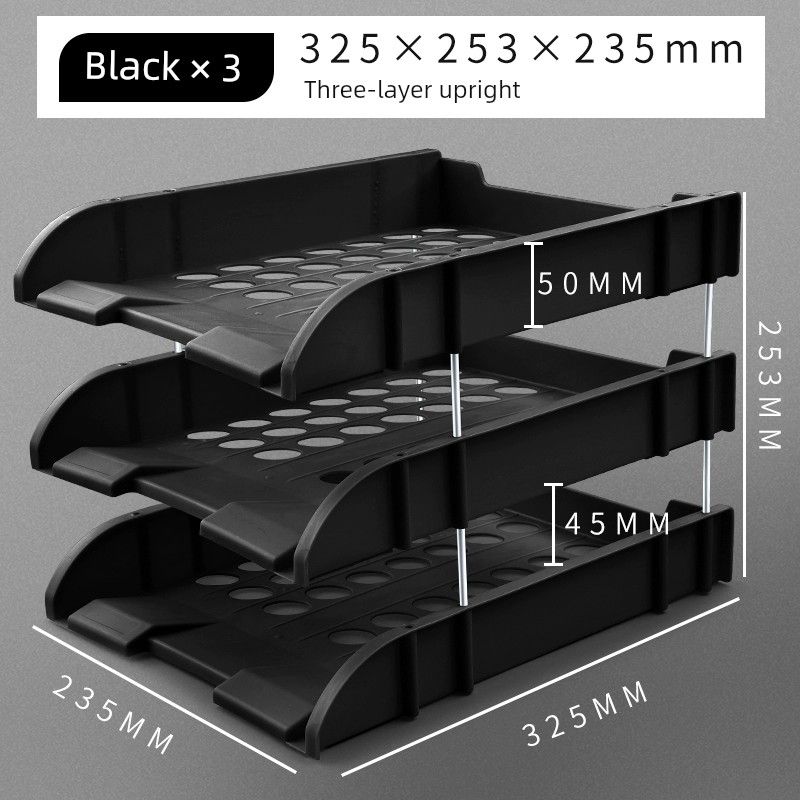 Shelf Document Rack Desktop Storage File Shelf Multi-Layer Classification Hanaper Office Folder Rack File Disk File Shelf Classification Handy Gadget
