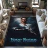 Jude Bellingham Printed Crystal Velvet Rug Non‑Slip Crystal Velvet Carpet For Sofa Bedroom Indoor Home Decoration