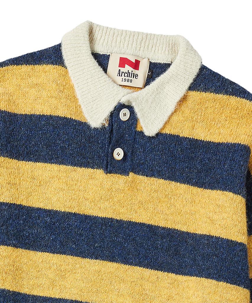BEYOND CLOSET [Collection Line] New Gentle Rugby Polo Knit Yellow