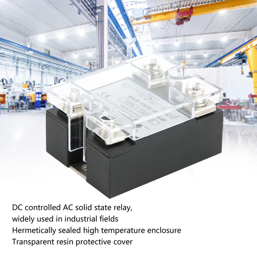 SSR40DA Твердотельное реле SSR Твердотельный модуль Управление постоянным током Переменный ток 40А 332В постоянного тока