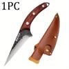 1PC/3PCS Stainless Steel Multipurpose Chef Knife Kitchen Tools Boning Slicing Peeling Filleting Butcher Meat Cleaver Wood Handle