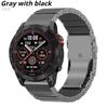 Титановый ремешок Quickfit 26 мм 22 мм для часов Garmin Fenix 8 7X Pro Tactix 7 EPIX Pro 51 мм Enduro 3 2X Instinct 3 2X 50 мм Correa