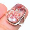 Natural Rosetta Jasper Gemstone Handmade 925 Solid Sterling Silver Ring S.7 C8V16