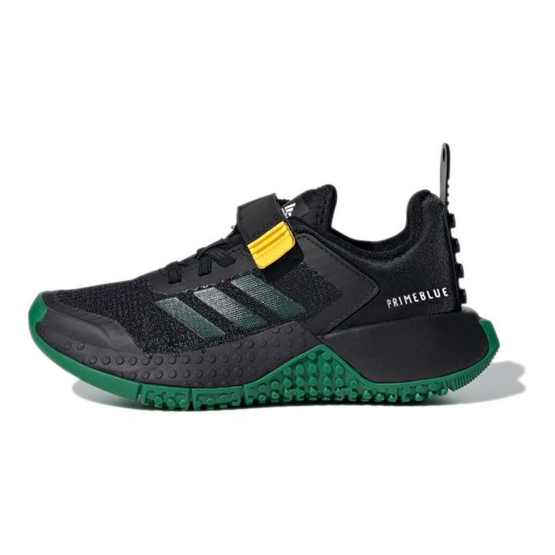Детские кроссовки LEGO x adidas Sport J Черные Зеленые Основной черный Оборудование-желтый FZ5441