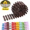 1pcs Mini Fence Garden And Bonsai Decoration Fairy Tale Garden Fence Wooden Decoration DIY HandicraftProject Mini Picket Fence