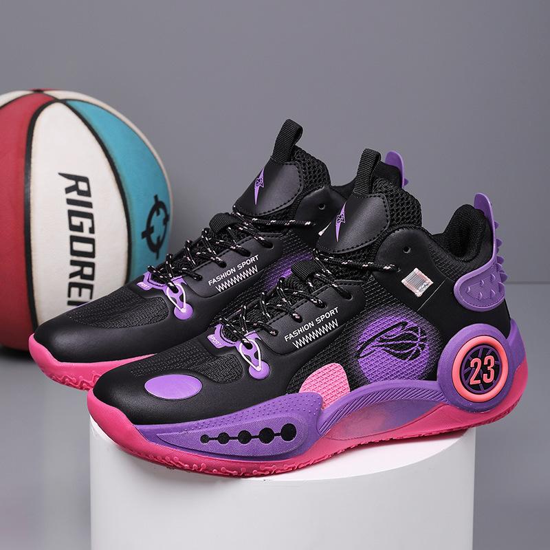 2025 actual basketball shoes men's high-top non-slip and wear-resistant youth shock absorption trend casual student couple sports shoes