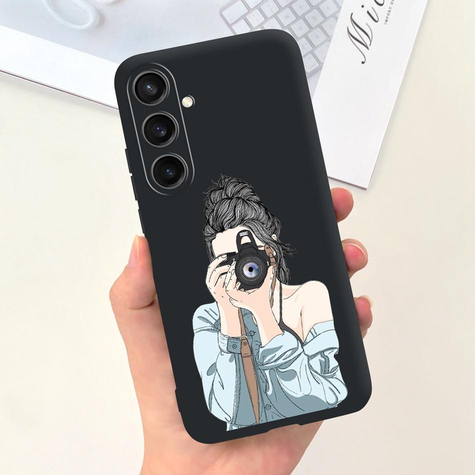 For Samsung Galaxy S23 FE Fashion Sunflower Butterfly Painted Case For Samsung S23FE 5G S 23fe SM-S711B Soft Silicon Jelly Cases