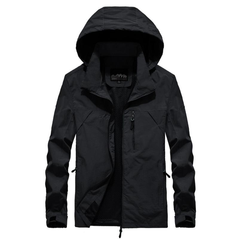 Spring Coat Men's Loose Quick-drying Large Size Casual Sports Outdoor Trench Coat Jacket Men