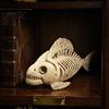 Durable Skeleton Animal Model Halloween Skeleton, Realistic Fish Bird Spider Snake Cat Spooky Figure for Party, Haunted House, Graveyard Scene