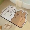 Cartoon Bathroom Floor Mat Diatom Mud Water Absorption Pads Bathroom Bathroom Door Bathroom Toilet Quick-drying Anti-slip Foot Pads