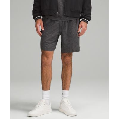 Lululemon Мягкие шорты из джерси 7 Меланжевый черный Меланжевый графитовый серый