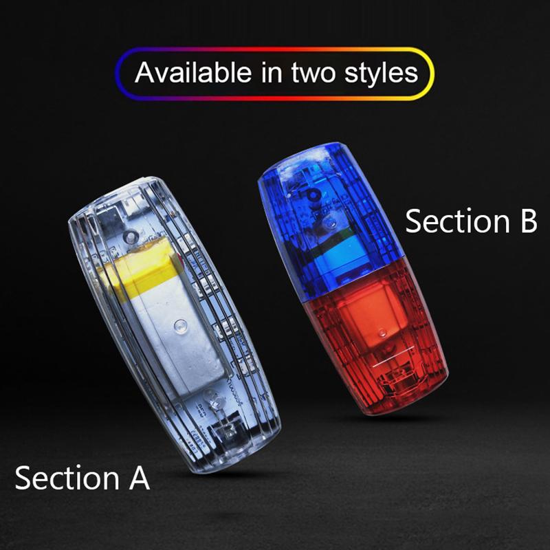 Красный синий светодиодный фонарь на плечо, полицейский фонарь на плечо, санитарный рабочий, безопасность, патрульная сигнализация, мигающий сигнал, стробоскоп