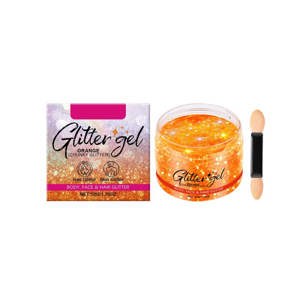 Гель-блестки для тела, волос, макияжа. Цветной гель-блестки. Мягкие ингредиенты. Быстро создают привлекательные эффекты.