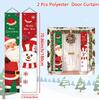 Christmas Snowman Door Curtain Banner Merry Christmas Decorations For Home 2025 Navidad Kerst Natal Noel Xmas Decor New Year