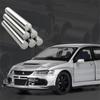 1/32 Mitsubishi Lancer Evolution EVO IX 9 Alloy Sports Car Model Diecast Metal Race Vehicles Car Model Sound Light Kids Toy Gift