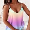 Summer Sleeveless Chain Strap Camis Printed Tank Top for Women