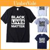 Стильная черная футболка 'Black Lives Matter' против расизма для унисекс, повседневная и удобная