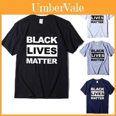 Стильная черная футболка 'Black Lives Matter' против расизма для унисекс, повседневная и удобная