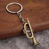 Yousheng Musician Keychain Pendant Decorative 3D Design Bag Hanging Pendant Miniature Instrument Shape Key Holder Bag Charm