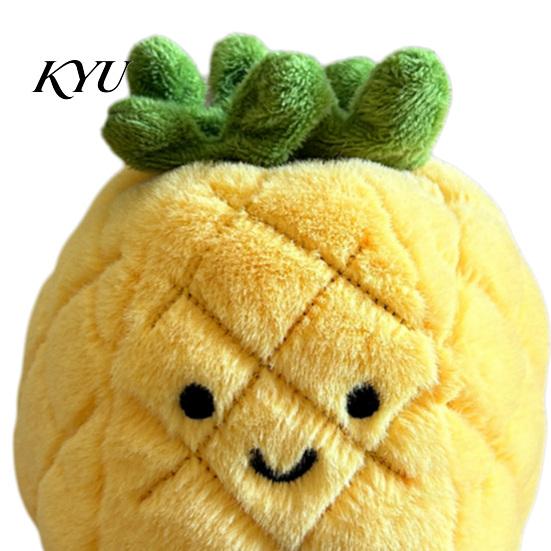 Portable Pet Toy for Travel Stuffed Pineapple Dog Toy, Squeaky Plush Chew Cute Skin Friendly Teething Puppies, Small And Medium Dogs Durable Pets