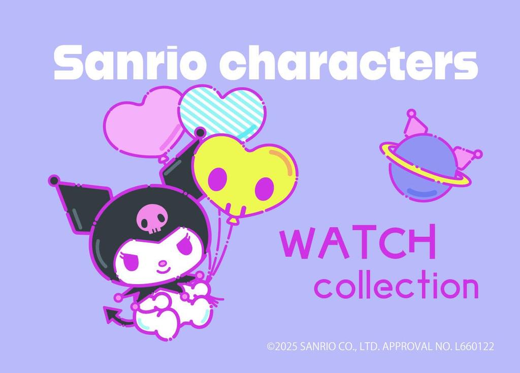 Полевые работы Женские аналоговые часы-брелок Sanrio Kuromi SNR003-1 Фиолетовый