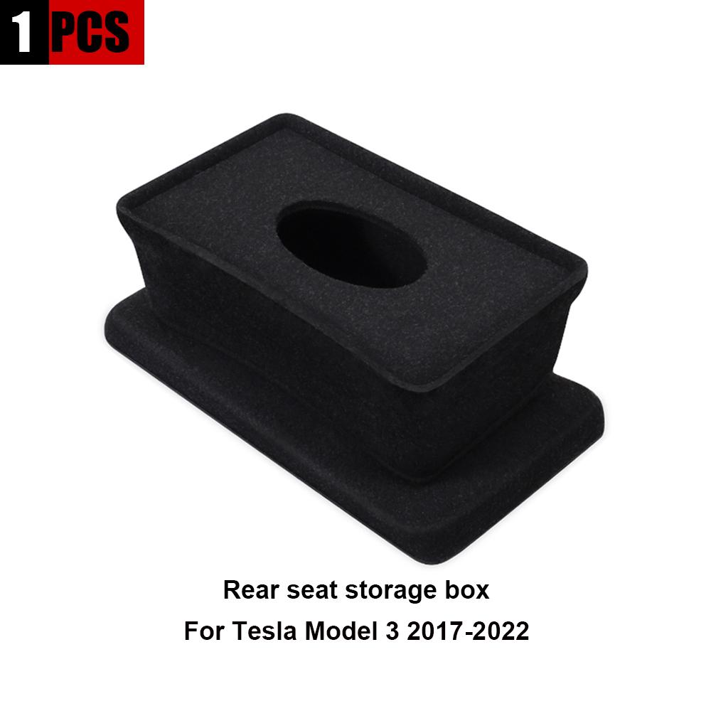 Для Tesla Model 3 Model Y 2022 задняя центральная консоль ящик для хранения органайзер лоток флокированный автомобиль