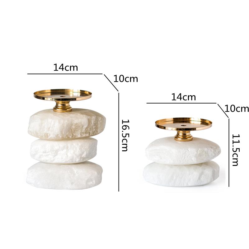 Подсвечник Натуральная руда Настольные поделки Украшения Ручной работы Подсвечник Центральные элементы Свадебные украшения Домашнее украшение