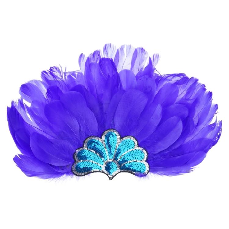 Повязки на голову с перьями и пайетками, головные уборы для Масленицы для девочек, маскарадные аксессуары