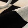 Черно-белая клетчатая диванная подушка из синели, чехол для дивана на четыре сезона, универсальная простая черная подушка, чехол для полотенец на спинку, тканевый чехол