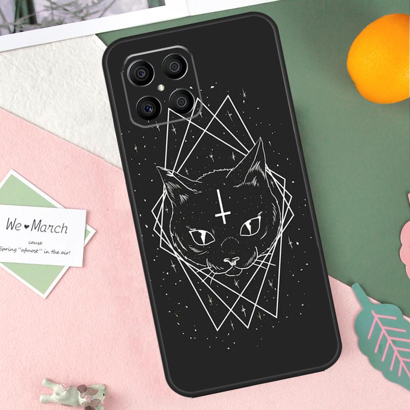 Чехол для телефона Witchcraft Witch Cat для Honor X9b X8b X9a X8a X8 X9 X9c 50 70 90 Lite Honor 200 Pro Magic 7 5 6 Lite