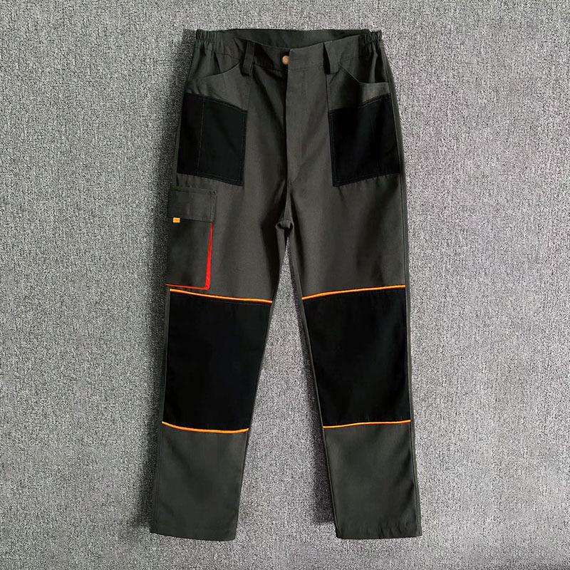 Men's Multi-Pocket Workwear Set: Wear-Resistant, Automotive Repair Jumpsuit with Logo